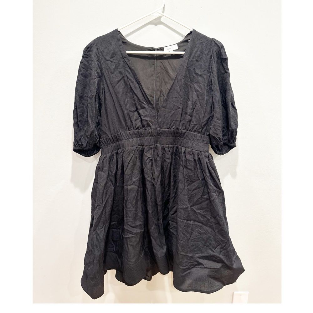 Billy J erin puff sleeve mini dress black - Picture 2 of 4